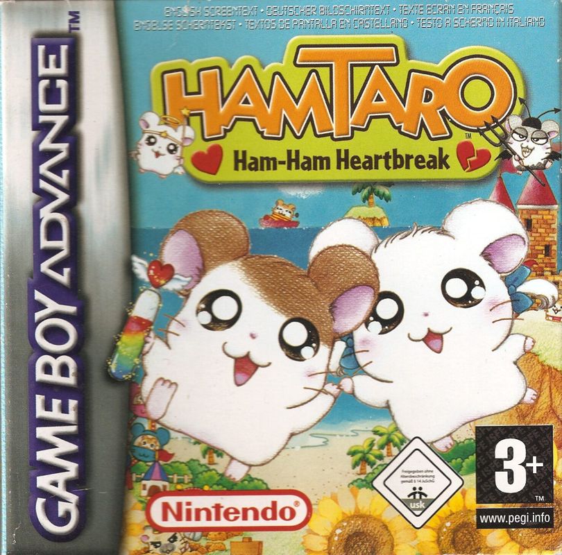 Hamtaro: Ham-Ham Heartbreak box art for GameBoy Advance